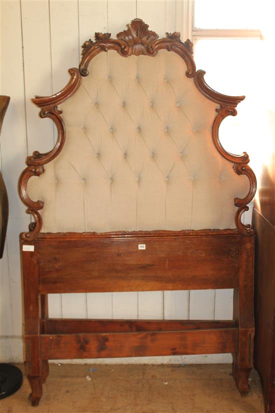 Pair of carved  bed heads